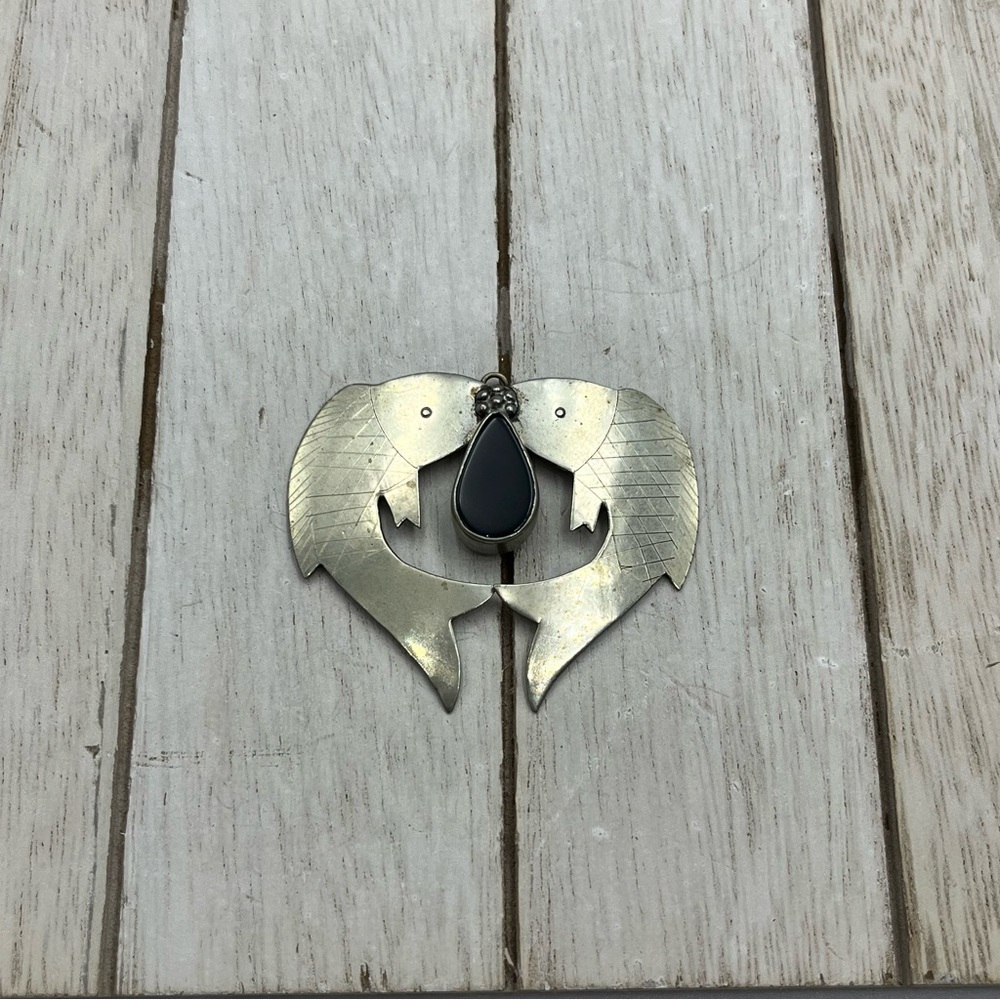 Unique Silver Fish Pendant Necklace